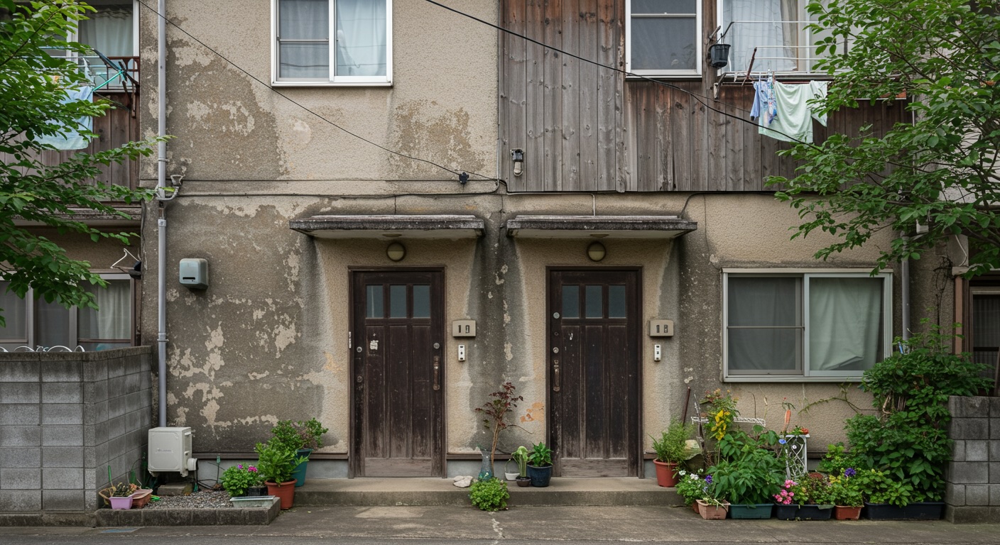 日本の築50年以上のアパート