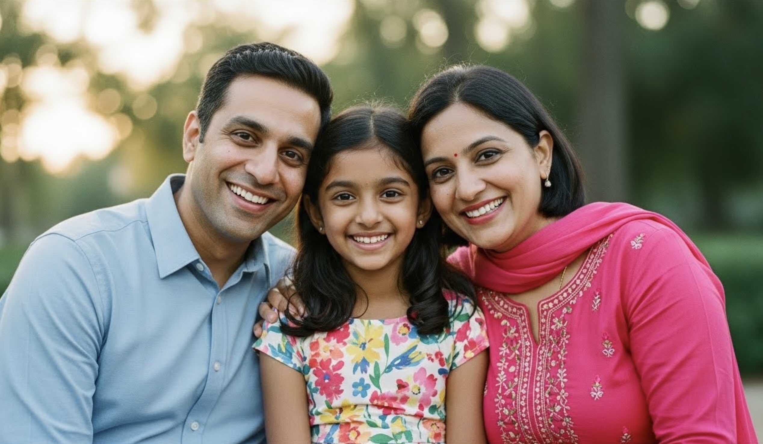 インド人の親子