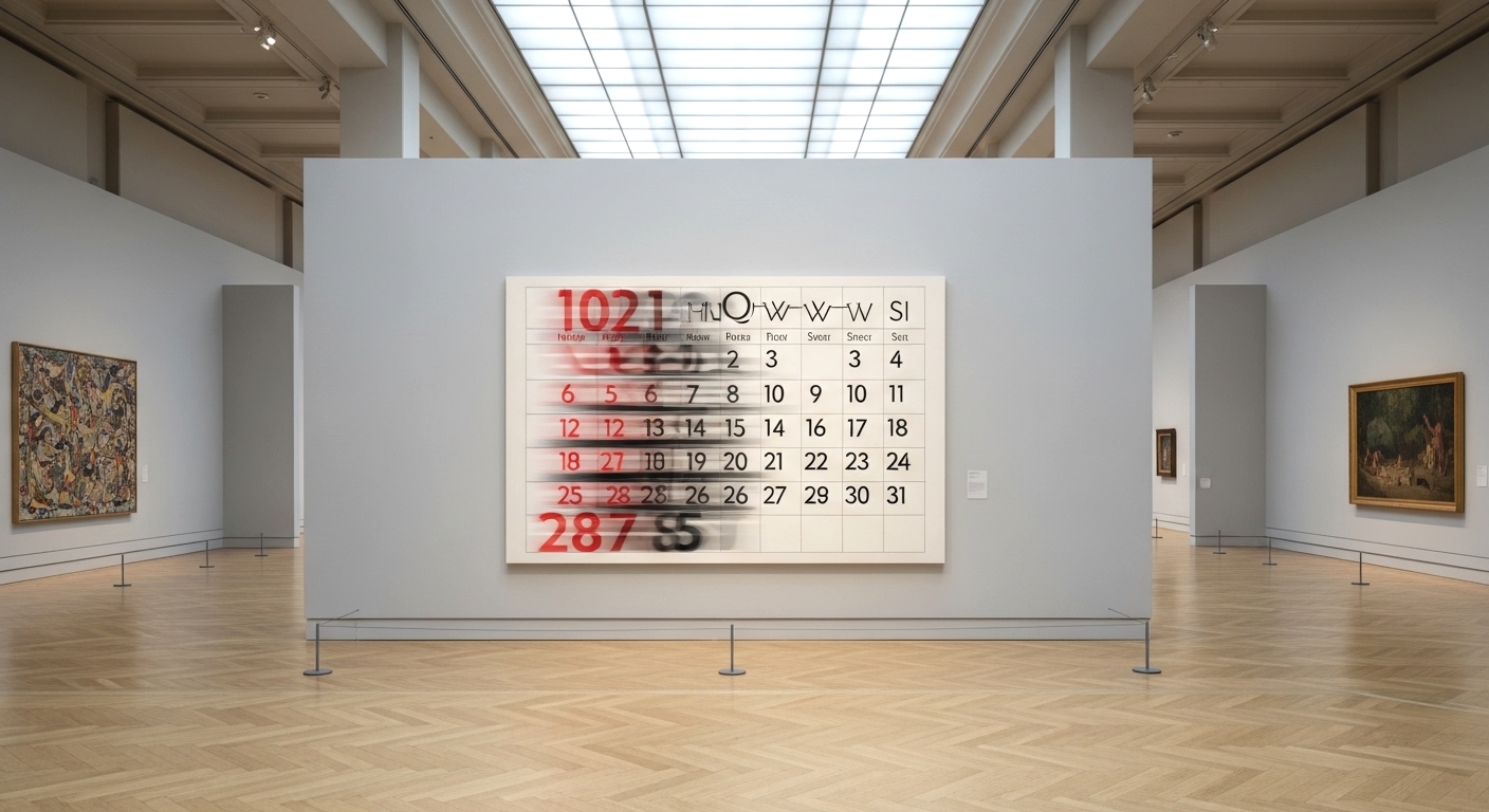 カレンダーをテーマにしたアート作品